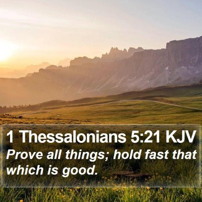 1 Thessalonians 5:21 KJV Bible Verse Image