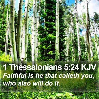 1 Thessalonians 5:24 KJV Bible Verse Image