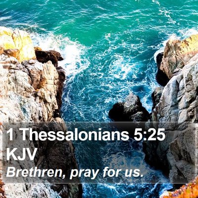 1 Thessalonians 5:25 KJV Bible Verse Image