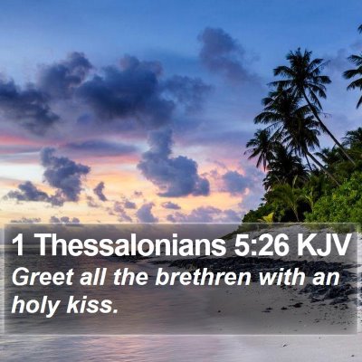 1 Thessalonians 5:26 KJV Bible Verse Image