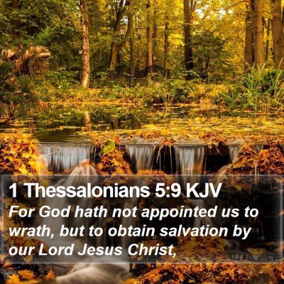 1 Thessalonians 5:9 KJV Bible Verse Image