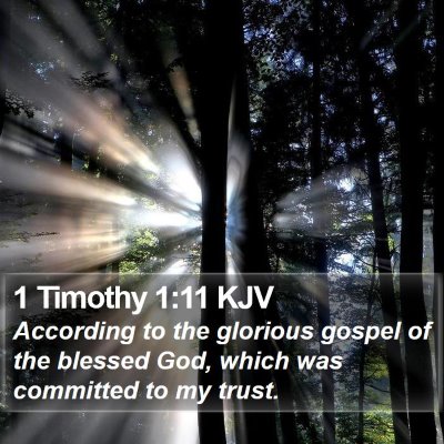 1 Timothy 1:11 KJV Bible Verse Image
