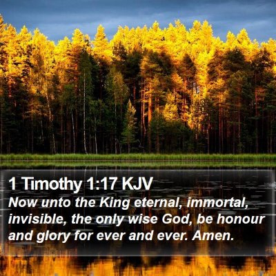 1 Timothy 1:17 KJV Bible Verse Image