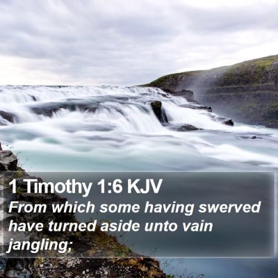 1 Timothy 1:6 KJV Bible Verse Image