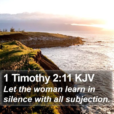 1 Timothy 2:11 KJV Bible Verse Image