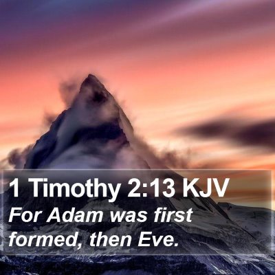 1 Timothy 2:13 KJV Bible Verse Image