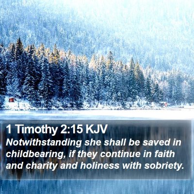 1 Timothy 2:15 KJV Bible Verse Image