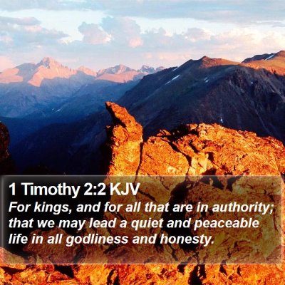 1 Timothy 2:2 KJV Bible Verse Image