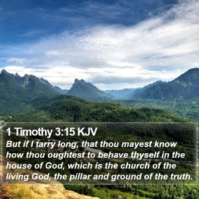 1 Timothy 3:15 KJV Bible Verse Image
