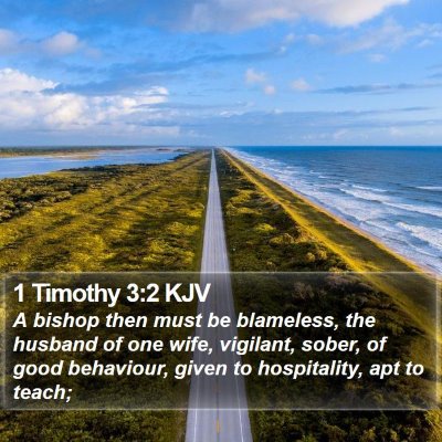 1 Timothy 3:2 KJV Bible Verse Image