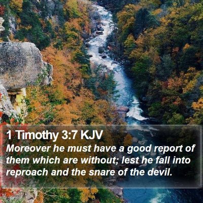1 Timothy 3:7 KJV Bible Verse Image