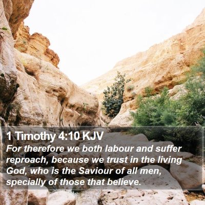 1 Timothy 4:10 KJV Bible Verse Image