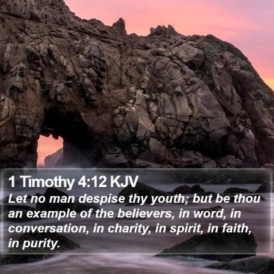1 Timothy 4:12 KJV Bible Verse Image