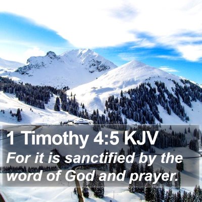 1 Timothy 4:5 KJV Bible Verse Image