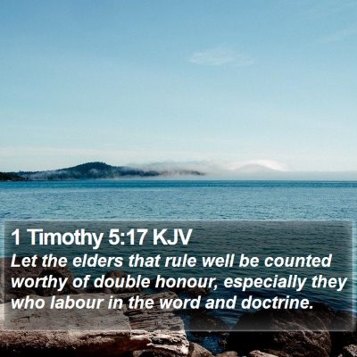 1 Timothy 5:17 KJV Bible Verse Image