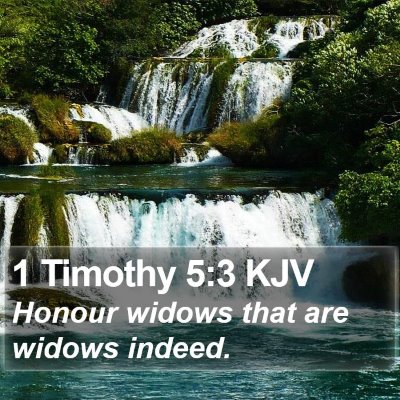 1 Timothy 5:3 KJV Bible Verse Image
