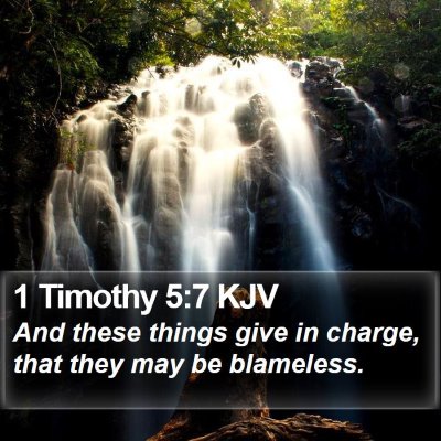 1 Timothy 5:7 KJV Bible Verse Image