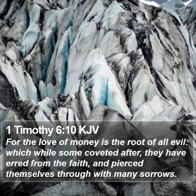 1 Timothy 6:10 KJV Bible Verse Image