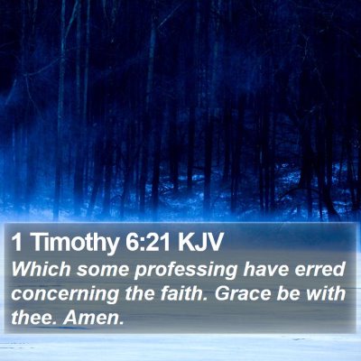 1 Timothy 6:21 KJV Bible Verse Image