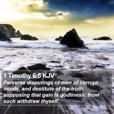 1 Timothy 6:5 KJV Bible Verse Image