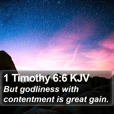 1 Timothy 6:6 KJV Bible Verse Image
