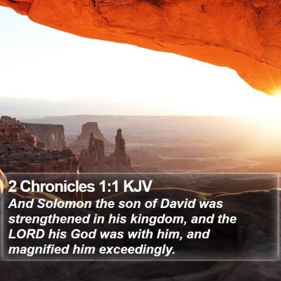 2 Chronicles 1:1 KJV Bible Verse Image