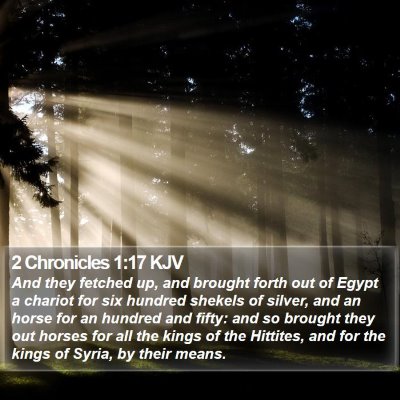 2 Chronicles 1:17 KJV Bible Verse Image