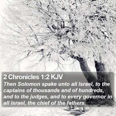 2 Chronicles 1:2 KJV Bible Verse Image