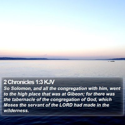 2 Chronicles 1:3 KJV Bible Verse Image