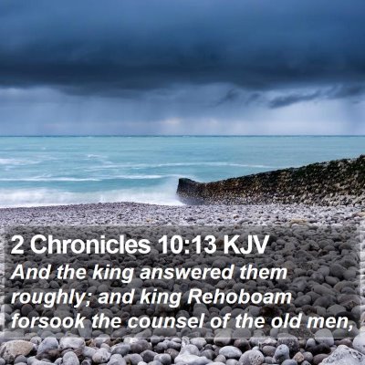 2 Chronicles 10:13 KJV Bible Verse Image