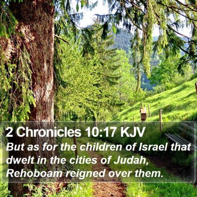 2 Chronicles 10:17 KJV Bible Verse Image