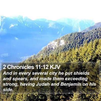 2 Chronicles 11:12 KJV Bible Verse Image