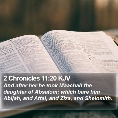 2 Chronicles 11:20 KJV Bible Verse Image