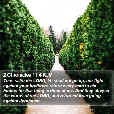 2 Chronicles 11:4 KJV Bible Verse Image