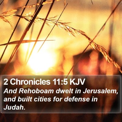 2 Chronicles 11:5 KJV Bible Verse Image