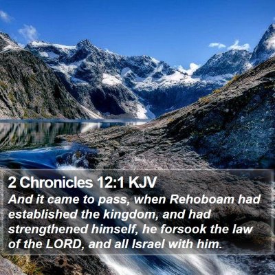 2 Chronicles 12:1 KJV Bible Verse Image