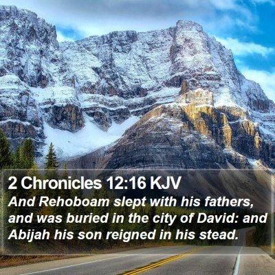 2 Chronicles 12:16 KJV Bible Verse Image
