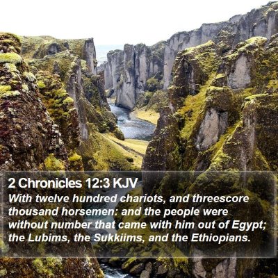 2 Chronicles 12:3 KJV Bible Verse Image