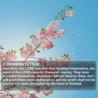2 Chronicles 12:7 KJV Bible Verse Image