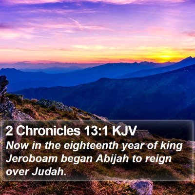 2 Chronicles 13:1 KJV Bible Verse Image