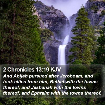 2 Chronicles 13:19 KJV Bible Verse Image