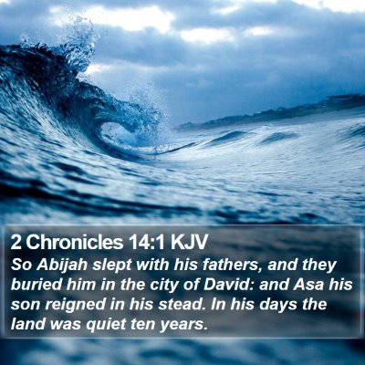 2 Chronicles 14:1 KJV Bible Verse Image