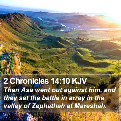 2 Chronicles 14:10 KJV Bible Verse Image
