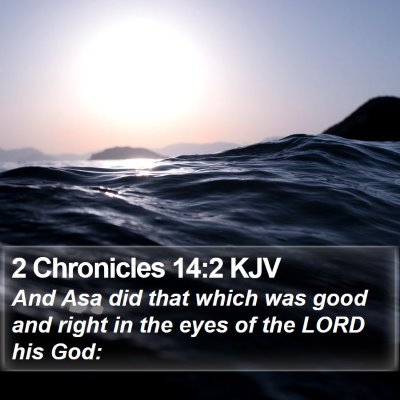 2 Chronicles 14:2 KJV Bible Verse Image