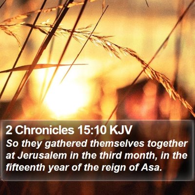 2 Chronicles 15:10 KJV Bible Verse Image