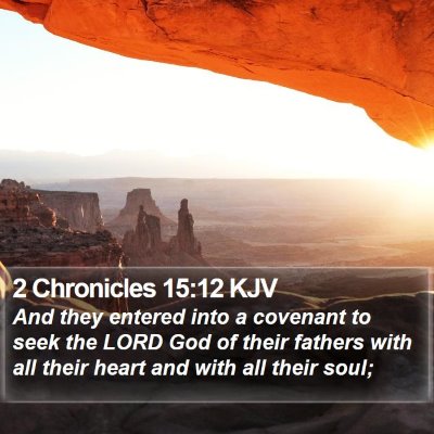 2 Chronicles 15:12 KJV Bible Verse Image