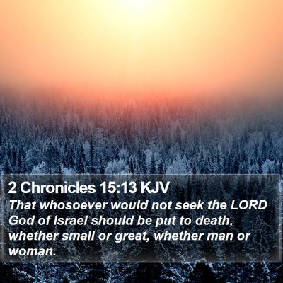 2 Chronicles 15:13 KJV Bible Verse Image