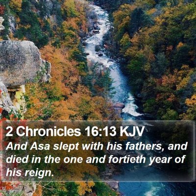 2 Chronicles 16:13 KJV Bible Verse Image