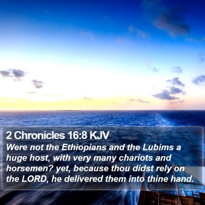 2 Chronicles 16:8 KJV Bible Verse Image