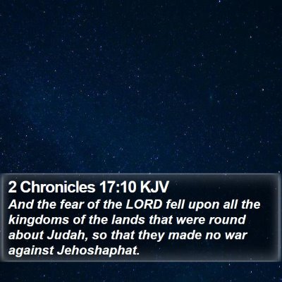 2 Chronicles 17:10 KJV Bible Verse Image